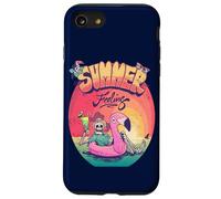 Grunge Summer Vibes Skeleton Flamingo Inflatable E Girl Carcasa para iPhone SE (2020) / 7 / 8
