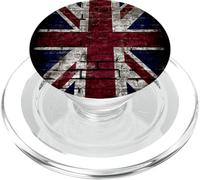 Grunge Union Jack Design Wall Graffiti Punk Style UK Flag PopSockets PopGrip para MagSafe