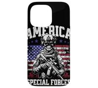 Grunge US Flag Army Skeleton Military Special Forces Carcasa para iPhone 13 Pro