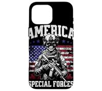 Grunge US Flag Army Skeleton Military Special Forces Carcasa para iPhone 16 Pro MAX