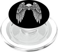 Grunge Wings Angel On Back Skull y2k 2000s Goth EMO Harajuku PopSockets PopGrip para MagSafe
