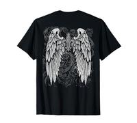 Grunge Wings Angel On Back y2k 2000s Goth Vintage Harajuku Camiseta
