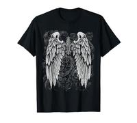 Grunge Wings Angel On Back y2k 2000s Goth Vintage Harajuku Camiseta gráfica económica