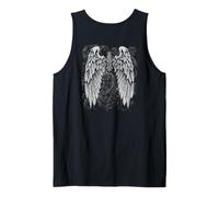 Grunge Wings Angel On Back y2k 2000s Goth Vintage Harajuku Camiseta sin Mangas