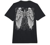 Grunge Wings Angel On Back y2k 2000s Goth Vintage Harajuku Comfort Colors Adult Heavyweight T-Shirt