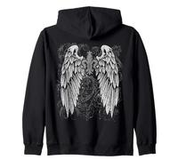 Grunge Wings Angel On Back y2k 2000s Goth Vintage Harajuku Sudadera con Capucha