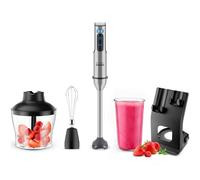 Grunkel – Batidora de mano 2000W – Acero inoxidable, vaso y set accesorios