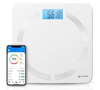 Grunkel BB-FITNESS - Báscula De Baño Fitness Con Conectividad Inalámbrica, Medición De Peso, Imc, Grasa Corporal, Gestión Con App