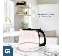 Grunkel - CAF-NAROMA cafetera eléctrica Semi-automática Cafetera de filtro 1,5 L