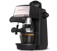 Grunkel - Cafetera Espresso con 5 bares de presión y capacidad para 4 tazas - CAFPRESO-H5 BAR - Pistola de espuma con dispositivo de seguridad integrada - 870W - Negro y Acero