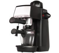 Grunkel - Cafetera Espresso con 5 bares de presión y capacidad para 4 tazas - CAFPRESO-H5 BAR - Pistola de espuma con dispositivo de seguridad integrada - 870W - Negro y Acero