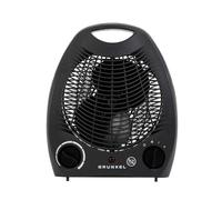Grunkel calefactor de baño de bajo consumo potencia 2000W con 3 modos, 6 niveles de potencia y sistema contra sobrecalentamiento y antivuelco. Ligero y fácil de usar con cable 1m.