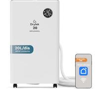 Grunkel Drytek 20 Deshumidificador, 20L/día, Panel LED Táctil, WiFi, 300m³/h, 5,5L Depósito, 42dB Silencioso, Temporizador