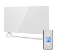 GRUNKEL - Emisor Térmico GP-2000CT 2000W | Panel Digital con Wi-Fi | 3 Niveles de Potencia | Programación 24H | Termostato Regulable | App Móvil | Panel de Cristal | Bloqueo Infantil