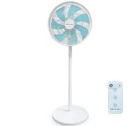 Grunkel FS-14PR Ventilador de Pie Ultrasilencioso 14” | 12 Velocidades | 7 Aspas | Oscilación 100° | Temporizador 12h | Mando a Distancia | 30W