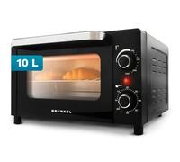Grunkel Horno electrico de sobremesa tostador de 10 litros HR-10MINI con 3 funciones de calor y selector de temperatura hasta 230ºC. Temporizador hasta 60 min - 800W (Mini)