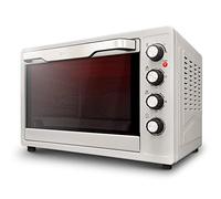 Grunkel - Horno eléctrico multifunción de sobremesa de 38L - HR-38 SILVER - Con 3 funciones de calor y selector de temperatura hasta 230ºC. Temporizador hasta 60 min - 2000W - GRIS (60L)