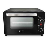 Grunkel Horno electrico de sobremesa tostador de 10 litros HR-10MINI con 3 funciones de calor y selector de temperatura hasta 230ºC. Temporizador hasta 60 min - 800W (Mini)
