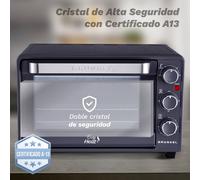 Horno eléctrico Grunkel HR-23EASY 23 L Negro/Inox tirador frío encimera