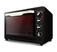 Grunkel - HR-63RMRUSTI - Horno eléctrico multifunción de sobremesa de 63l con 3 funciones de calor y selector de temperatura hasta 230ºC. Incluye rustidora y temporizador hasta 60 min - 2200W - Negro