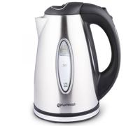 Grunkel - Hervidor de Agua eléctrico de 1,7L - HV-16GX - Con Indicador de Acabado. Potencia para Rápida Ebullición de Alta Velocidad, incluye un Filtro en boca. Libre de BPA - 1.7 Litros