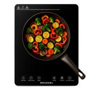Placa de cocción por Infrarrojos de GRUNKEL IFR-2000 y 2000W, 8 Niveles, 29x37cm, Control Táctil, Temporizador. Fácil de limpiar con superficie de cristal.