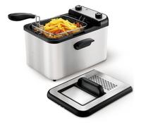 Grunkel Maxi Fry Pro Freidora Eléctrica con Filtro Anti Olores 3000W 4.2L Inox