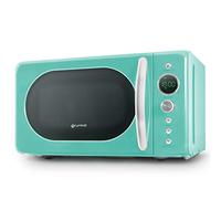 Grunkel - Microondas de 20L de capacidad MW-20 con diseño vintage y 5 niveles de potencia - Función de descongelación y temporizador - 700W (Azul Agua)