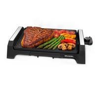 Grunkel - Plancha eléctrica de Asar - Fácil de limpiar en agua - Con termostato y regulador de temperatura - Libre de PFOA (Pequeña)