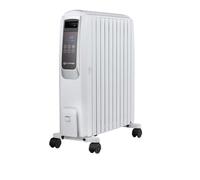 Grunkel RAC-10PIROSDIGITAL Radiador Digital De Aceite Mando A Distancia 2500W Blanco