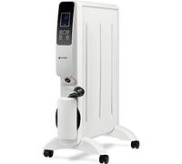 Grunkel - Radiador de Mica Digital de rapida convección y difusor de calor RMC-1500DG - 1500W - 2 niveles de potencia. Termostato regulable. Rápido calentamiento aumenta la temperatura de inmediato.