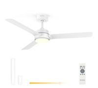 Grunkel SKYEASY47 Ventilador de Techo 47” | Motor DC 30W | 3 Aspas Efecto Madera | Luz LED 18W | 6 Velocidades | Rotación Inversa | Mando a Distancia