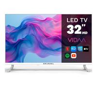 Grunkel - Televisor LED, HD con Sistema Operativo VIDAA, 3 HDMI, 2 USB, Ethernet, TDT HD, Satélite S2 y Grabador USB-PVR (Blanco)