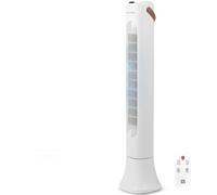 Grunkel TF-DSG GR Ventilador de Torre 50W con 3 Velocidades y Mando Blanco