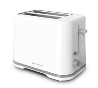 Grunkel Tostadora extra ancha 3,9cm – 7 niveles, bandeja recogemigas, recogecable – Blanco Doble