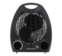 Grunkel calefactor de baño de bajo consumo potencia 2000W con 3 modos, 6 niveles de potencia y sistema contra sobrecalentamiento y antivuelco. Ligero y fácil de usar con cable 1m.