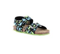 Grunland AFRE SB1907 Sandalia ecológica con dinosaurios, Blue Multi, 28 EU