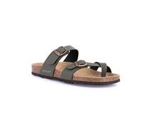 Grunland CB0009 Sara - Chanclas para mujer S., verde oliva, 40 EU
