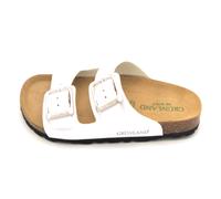 Grunland CB9952 Zapatilla De Ecopiel Blanca Doble Hebilla Suela Fussbet C