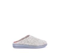 Grunland CI2618 - Chanclas básicas de fieltro de lana auténtica para mujer, color beige y calabaza 38