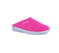 Grunland CI2618 - Chanclas básicas para mujer, de fieltro de lana auténtica, color fucsia y arena, talla 42