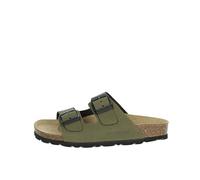 Grunland Junior - Regleta de gamuza ecológica con doble hebilla CB0714, Verde, 30 EU