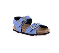 Grunland Junior SB0025 Aria Sandalia BAMB. S. Azul-Lima 20 BLU-LIME 20, Jeans, 21 EU