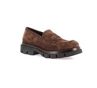 Grunland Mocasín Penny Loafer de ante | ROCE SC6162, Cacao, 39 EU