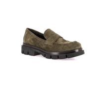 Grunland Mocasín Penny Loafer de ante | ROCE SC6162, verde oliva, 40 EU