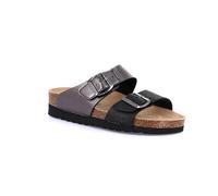 Grunland - Regleta de doble hebilla con bandas laminadas | Hola CB1812, antracita, 41 EU