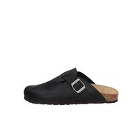 Grunland Robi CB7034 - Chanclas de nobuck para hombre, Negro, 46 EU