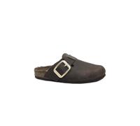 Grunland Sara CB0794 - Chanclas de punta cerrada de invierno con hebilla grande, caoba, 37 EU
