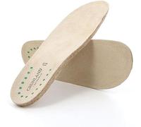 GRUNLAND SO0007 BEIGE - Plantilla extraíble de látex y piel auténtica para sandalias y zapatillas de mujer unisex de las líneas Esta Dara Ines Laba Este Nesi Dogo Finn Nile (35)