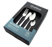 Grunwerg Balmoral Juego de Cubiertos en Caja de 16 Piezas, Acero Inoxidable 18/10